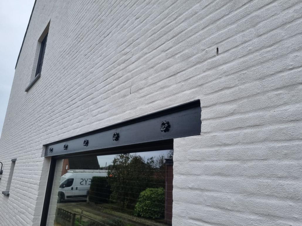 Enduit à la chaux au liège sur maison à Nijlen