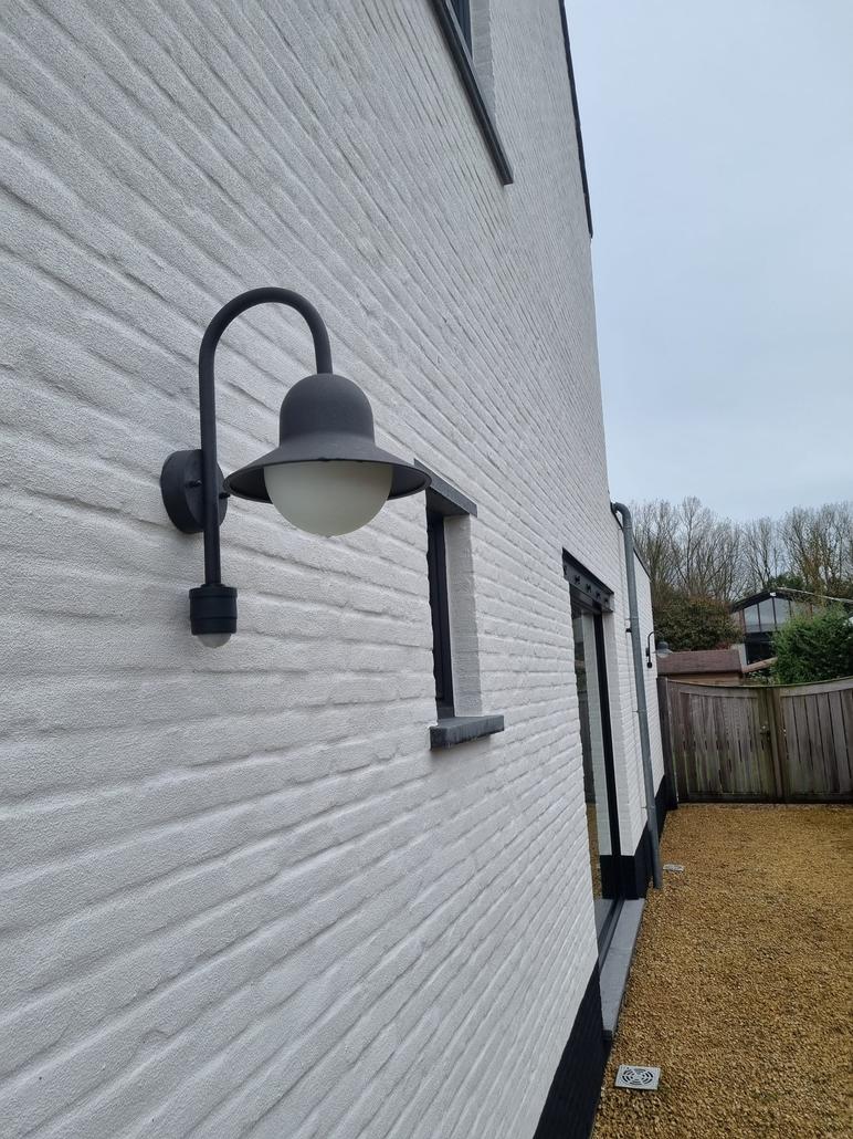 Enduit à la chaux au liège sur maison à Nijlen