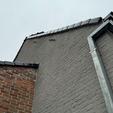 Rénovation de façade à Moerbeke: liège projeté