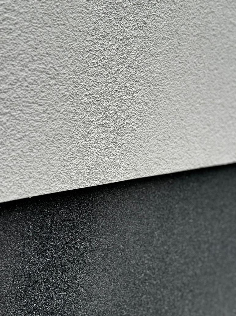 Strakke gevel met crepi in Hamme