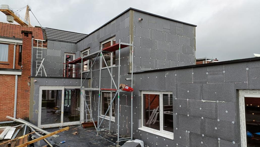 Isolation et crepi a Kapellen