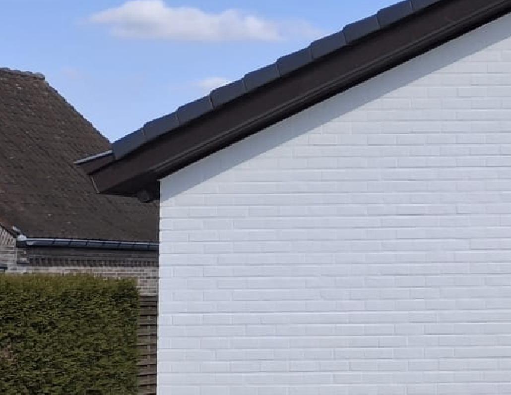 Rénovation de façade avec du kalei à Renaix