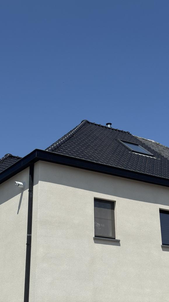 Façade en liège projeté à Merelbeke