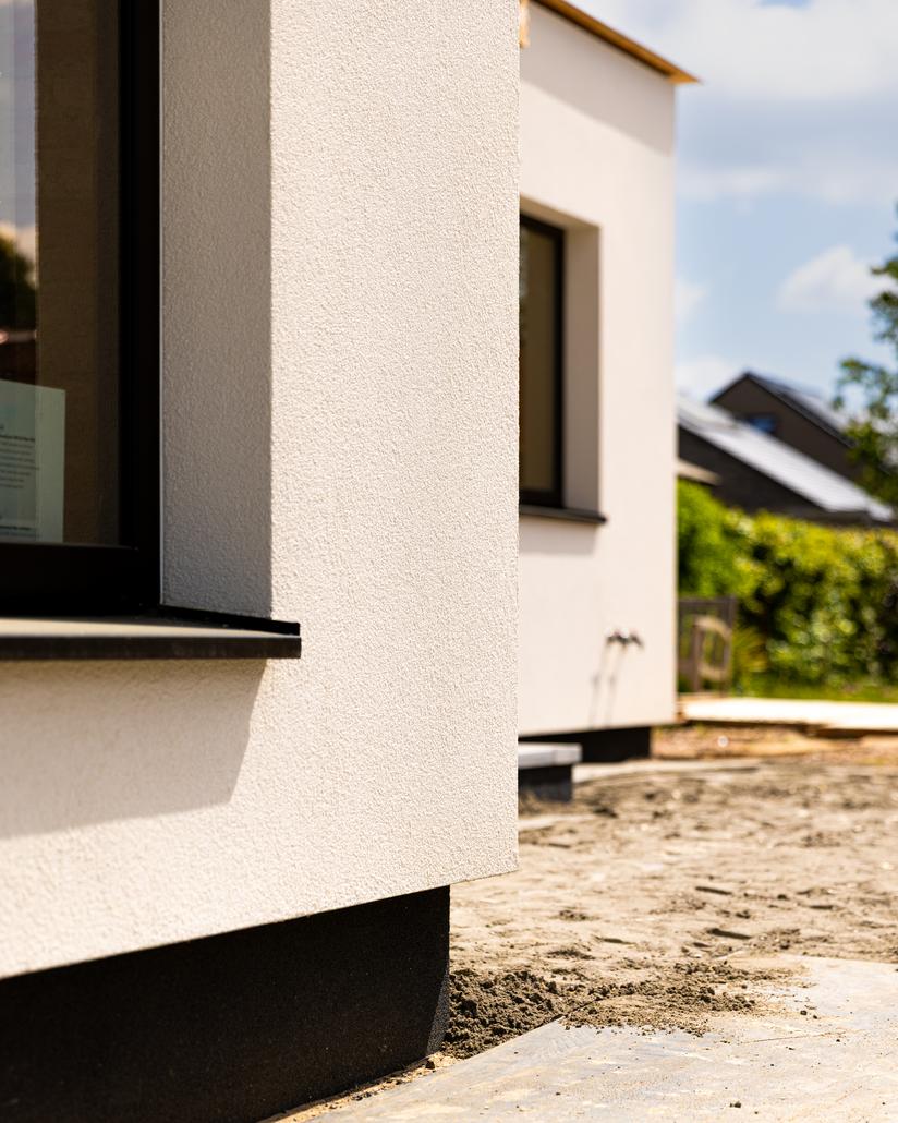 Rénovation de façade avec crepi à Ranst