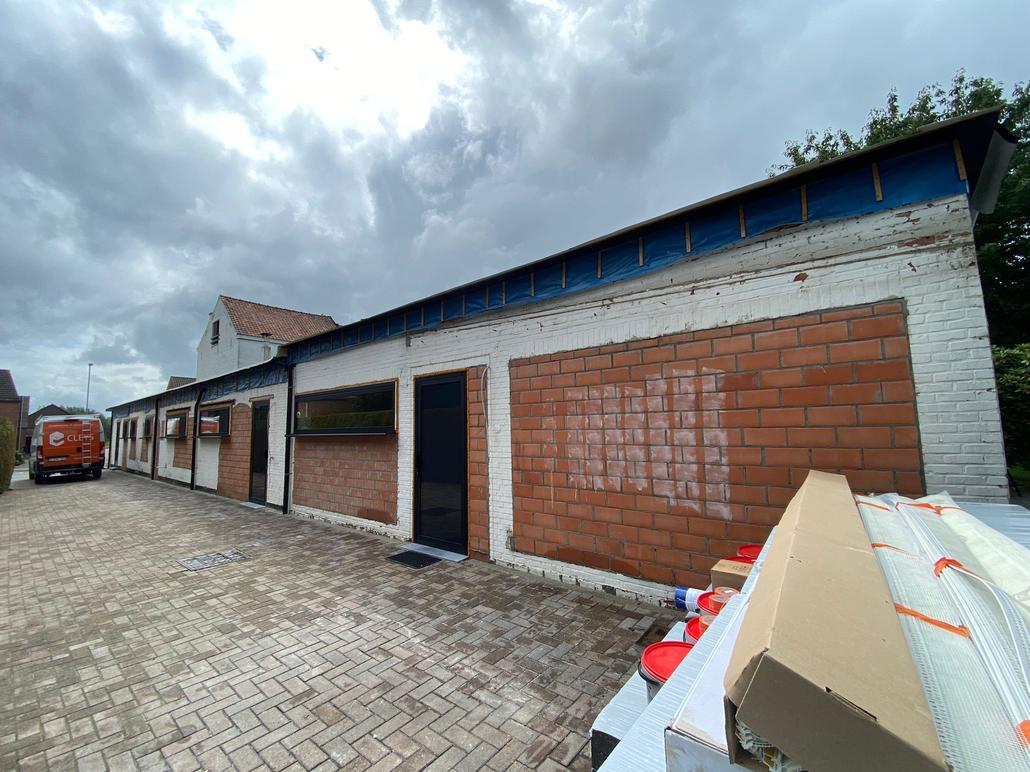 Cleys rénove la façade à Sint-Niklaas avec du crepi