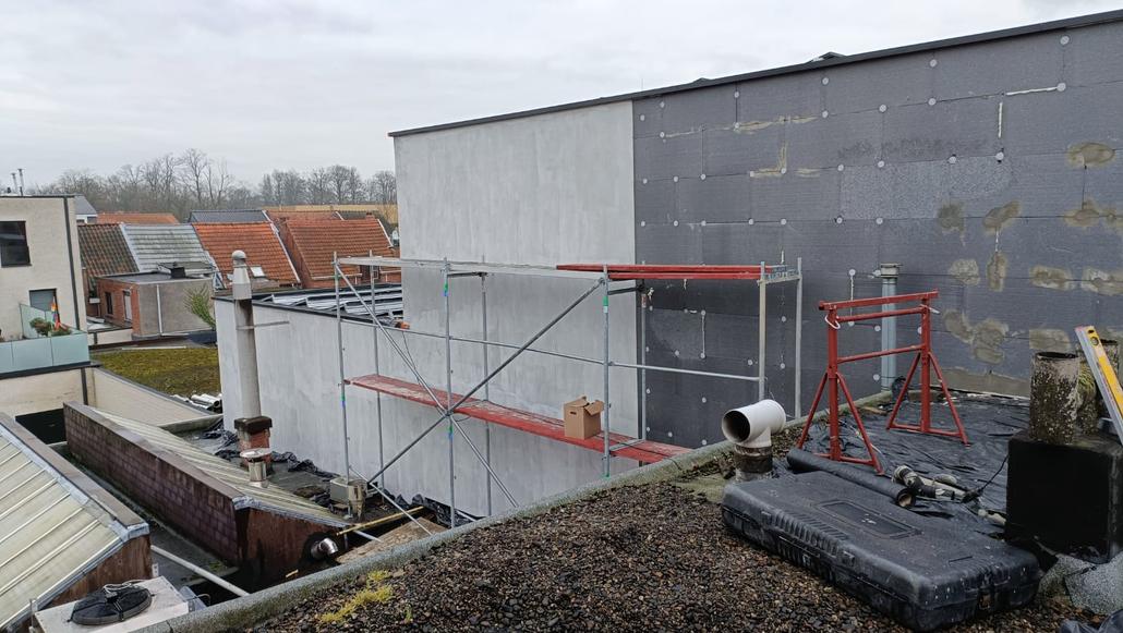 Isolation et crepi a Kapellen