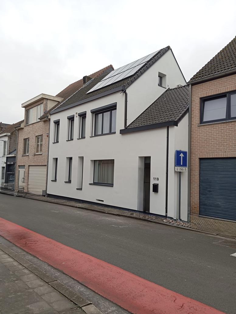 Isolation de façade maison mitoyenne à Denderleeuw