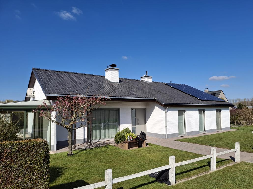 Rénovation de façade avec du kalei à Renaix