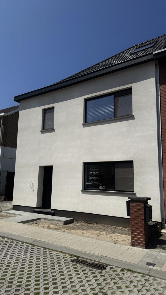 Façade en liège projeté à Merelbeke