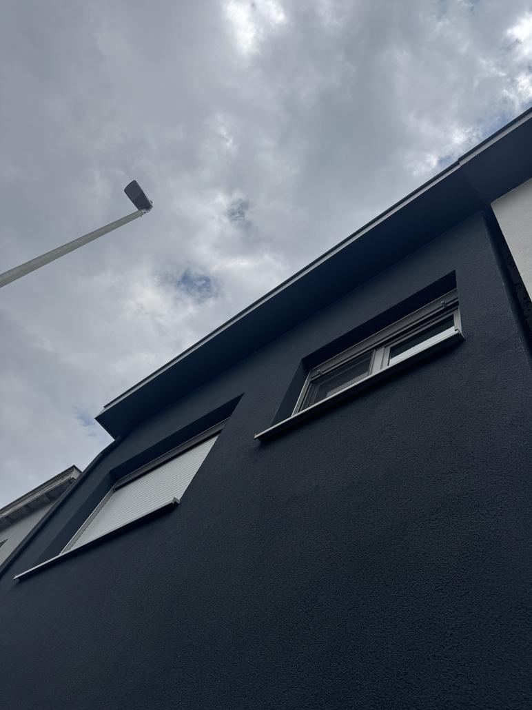 Crepi anthracite sur maison mitoyenne à Zwijndrecht