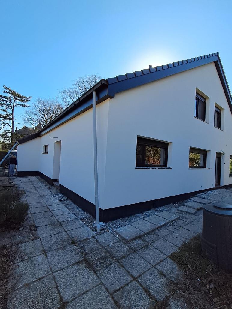 Rénovation de façade avec crepi à Oostakker