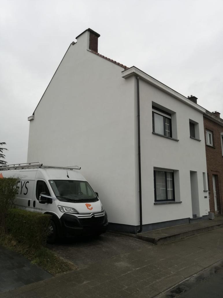 Crepi et isolation de façade à Nieuwkerken-Waas