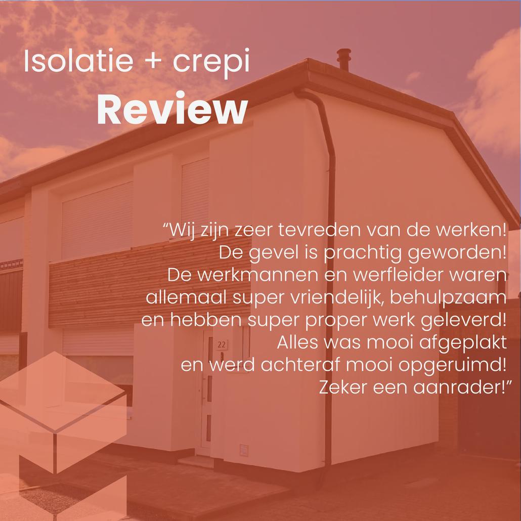 Gevel vernieuwen met crepi in Hamme