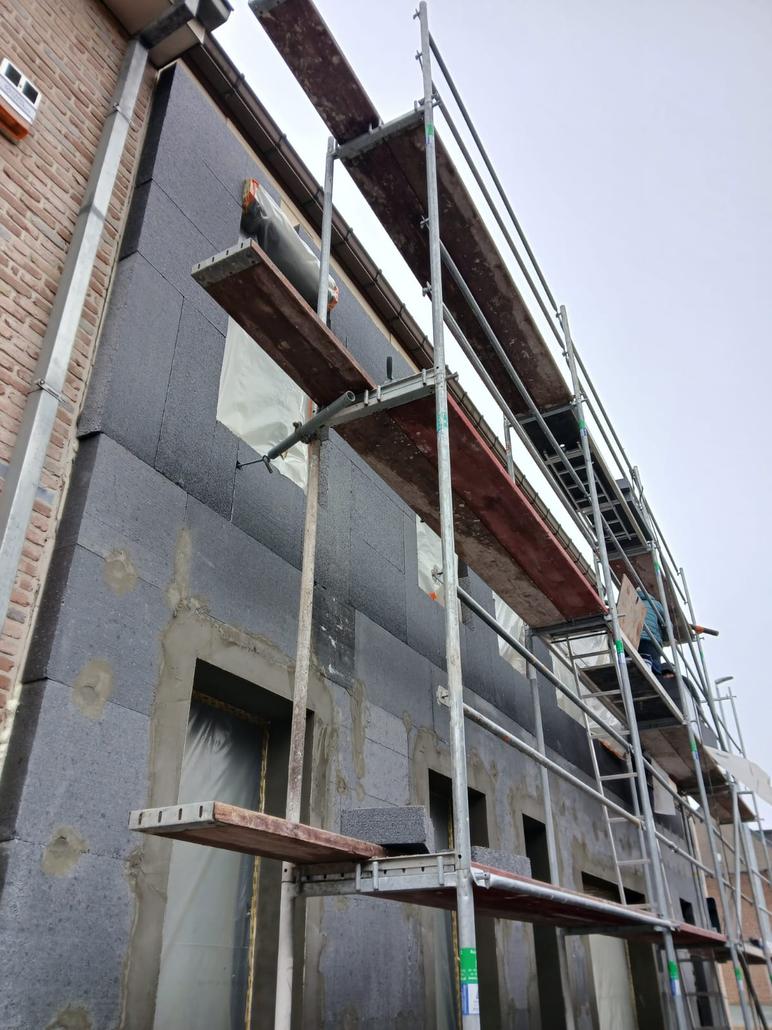 Isolation de façade maison mitoyenne à Denderleeuw