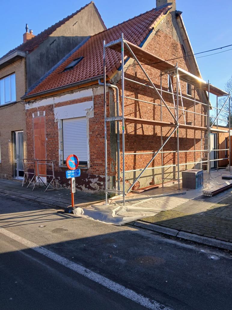 Isolation de façade & crepi à De Klinge