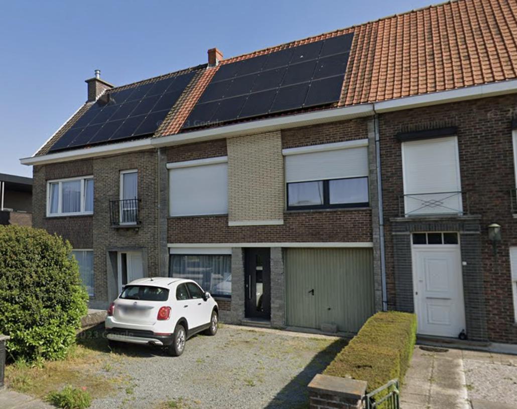 Isolation de façade et crepi blanc à Eeklo