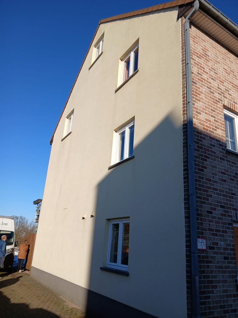Crepi sur façade latérale à Tervuren