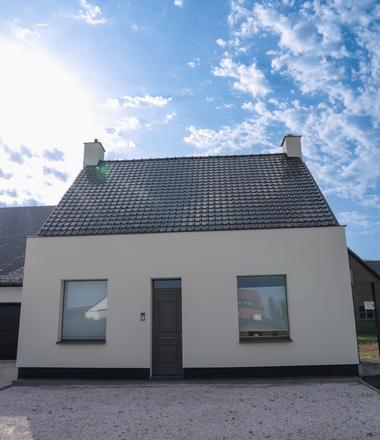 Gevelisolatie met crepi in Kruishoutem