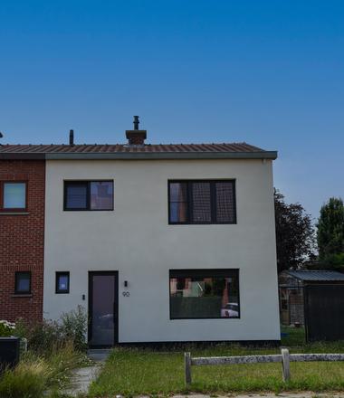 Spuitkurkgevel met isolatie Sinaai-Waas