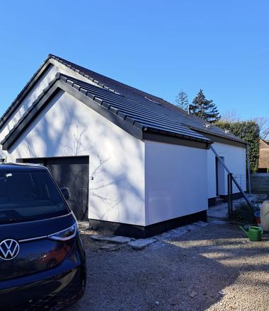 Gevelrenovatie met crepi in Oostakker