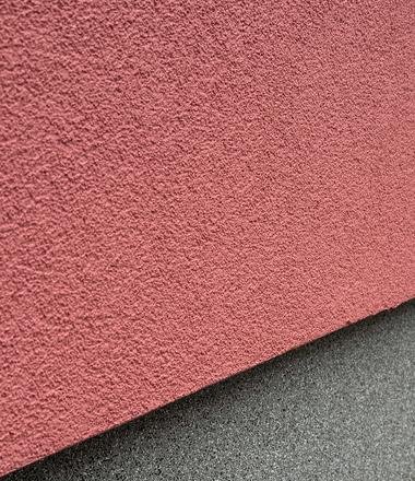 Gevelisolatie en crepi roze gent