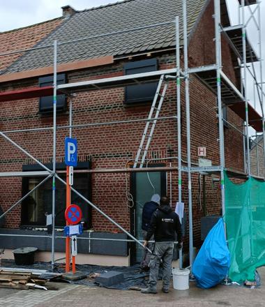 Gevelisolatie met crepi in Zwijndrecht