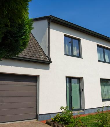 Gevel met crepi en isolatie Lokeren