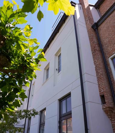 Crepi gevelrenovatie IJzendijke Gevelrenovatie met crepi in IJzendijke met groeven