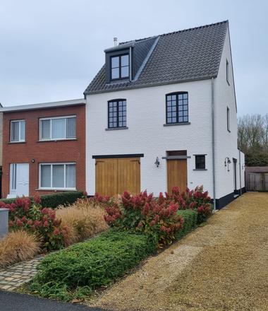 Enduit à la chaux au liège sur maison à Nijlen