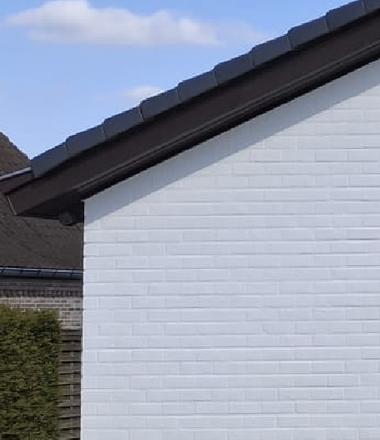 Rénovation de façade avec du kalei à Renaix