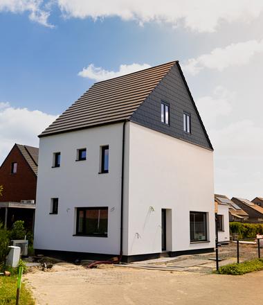 Gevelrenovatie met crepi in Ranst