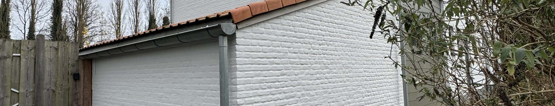 Enduit à la chaux combiné avec isolation et crepi à Grimbergen