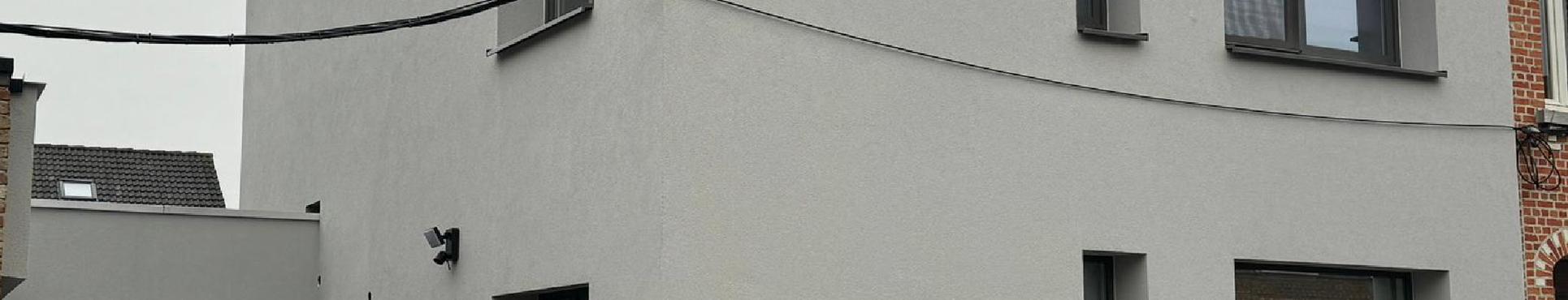 Gevelisolatie en afwerking in crepi te Hamme