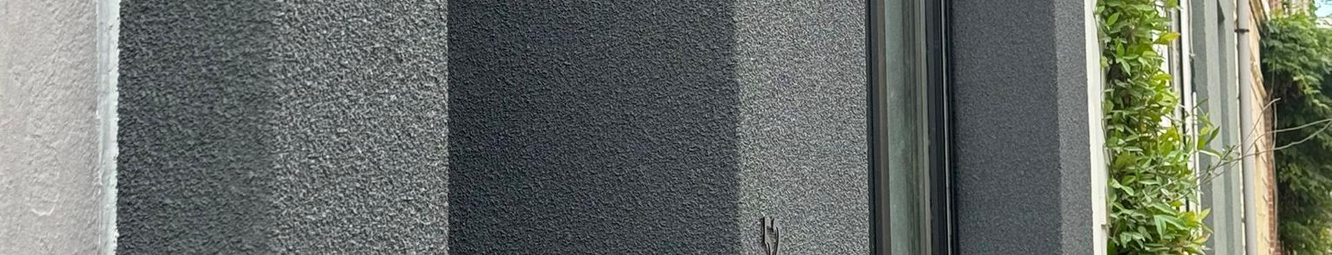 Isolation et finition avec spuitkurk à Gentbrugge