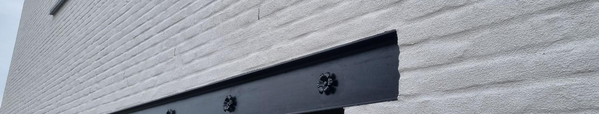 Enduit à la chaux au liège sur cette magnifique maison à Nijlen