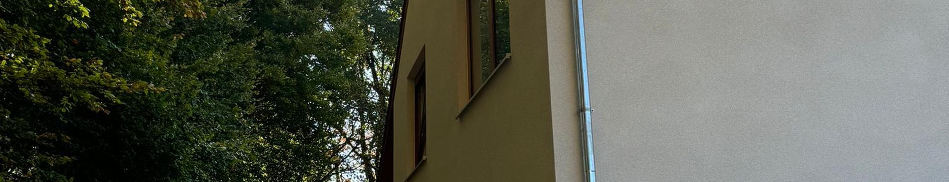 Gevelisolatie en afwerking in spuitkurk in Bornem