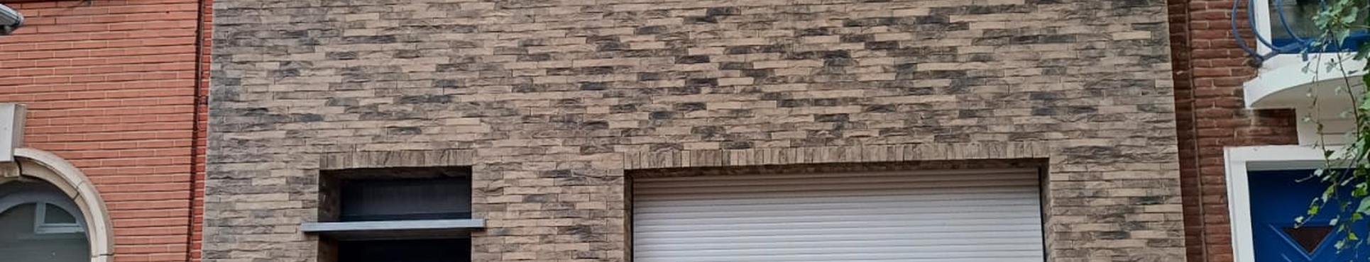 Isolation de façade et finition en plaquettes de brique à Deurne